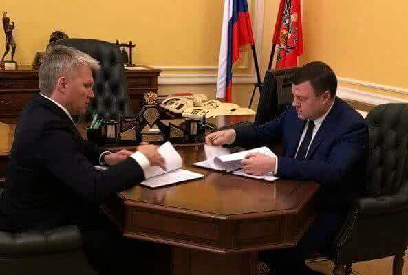 Губернатор Александр Никитин и министр спорта РФ Павел Колобков подписали соглашение о сотрудничестве