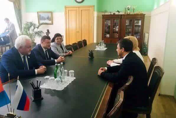 Губернатор Александр Никитин встретился с депутатом Госдумы, председателем Комитета по охране здоровья Дмитрием Морозовым